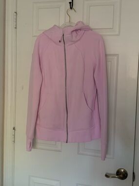 lululemon athletica Pink Full-Zip Scuba Hoodie size 8